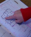 建築家と変更点の打ち合わせした図面とメモ書き