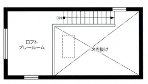 ロフト階平面図